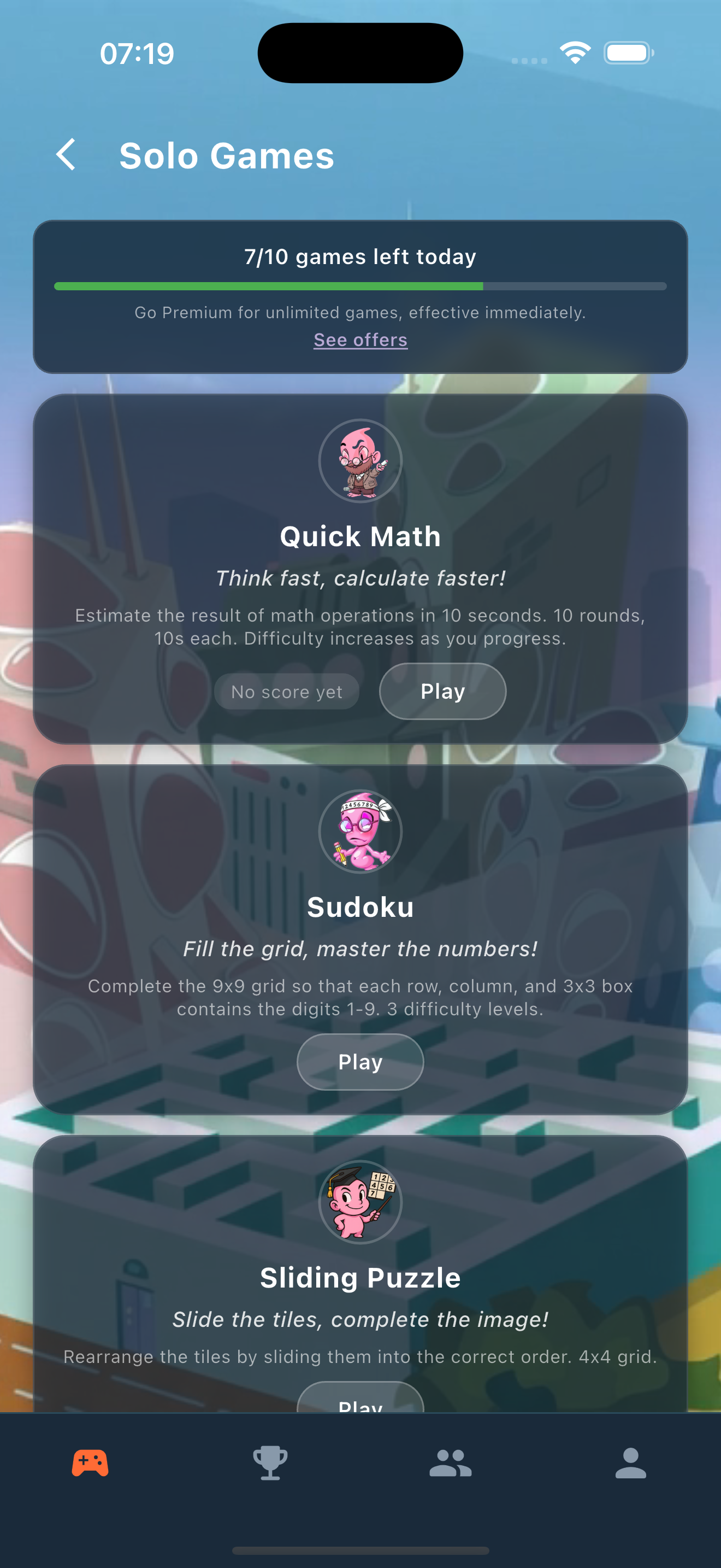 Solo games